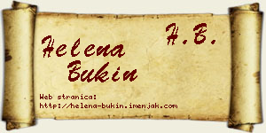 Helena Bukin vizit kartica